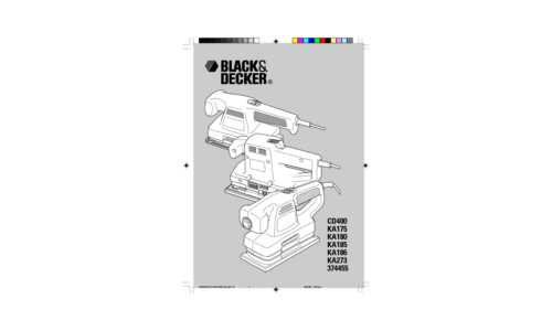 Black and Decker KA185 User Manual