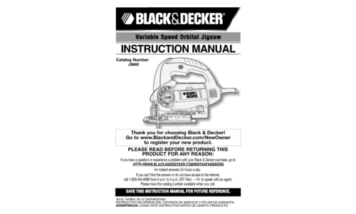 Black and Decker JS660 User Manual