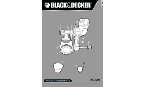 Black and Decker HVLP200 Technical Data