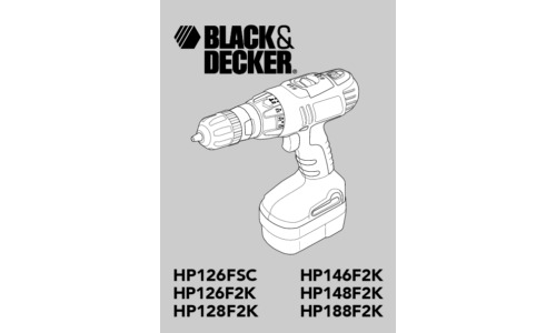 Black and Decker HP188F2K User Manual