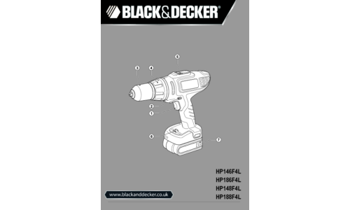 Black and Decker HP186F4L User Manual