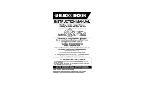 Black and Decker HH2400 User Manual