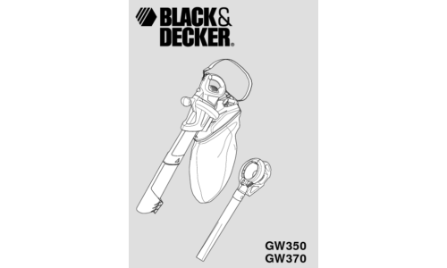 Black and Decker GW370 User Manual