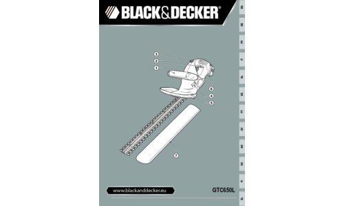 Black and Decker GTC650L User Manual