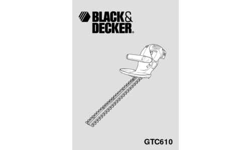 Black and Decker GTC610P User Manual