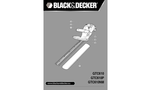 Black and Decker GTC610NM User Manual