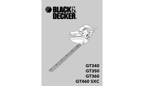 Black and Decker GT340 User Manual