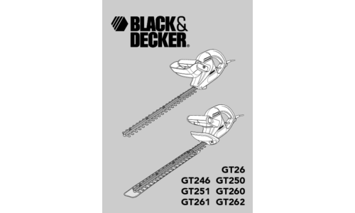 Black and Decker GT261 User Manual