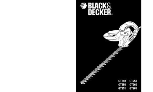 Black and Decker GT260 User Manual