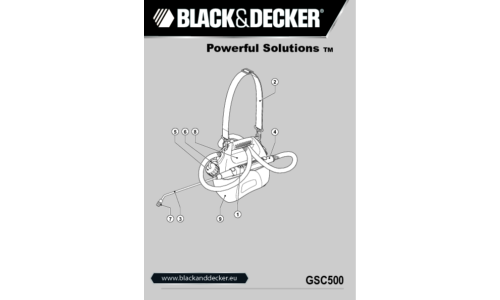 Black and Decker GSC500 User Manual