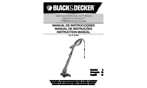 Black and Decker GL300 User Manual