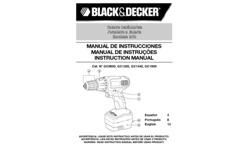 Black and Decker GC1440 User Manual