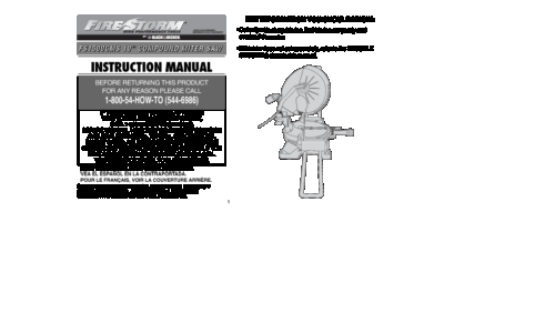 Black and Decker Fire Storm FS1500CMS User Manual