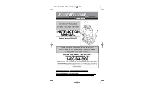 Black and Decker Fire Storm 492777-00 User Manual