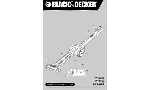 Black and Decker FV1805N User Manual