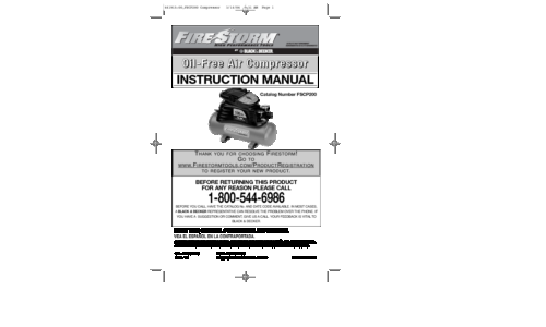 Black and Decker FSCP200 User Manual