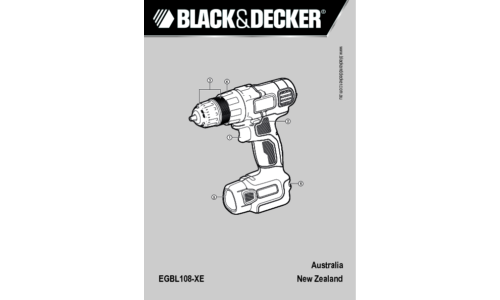 Black and Decker EGBL108-XE User Manual