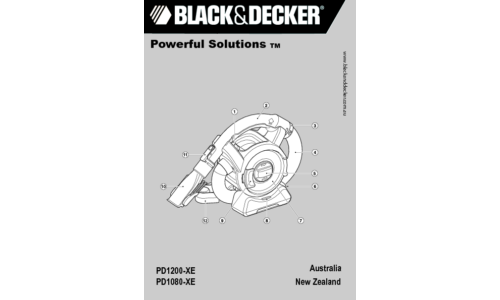 Black and Decker Dustbuster Flexi PD1200 User Manual