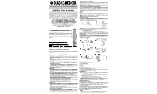 Black and Decker DF400 User Manual