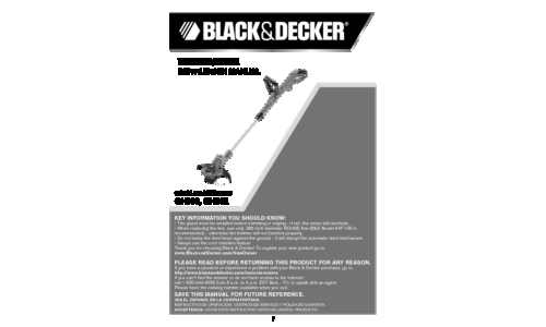 Black and Decker DCM912 User Manual