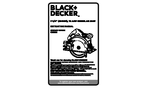 Black and Decker CS1015 User Manual