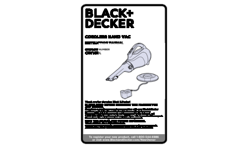 Black and Decker CHV1410L User Manual