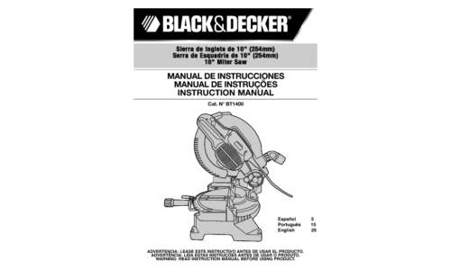 Black and Decker BT1400 User Manual