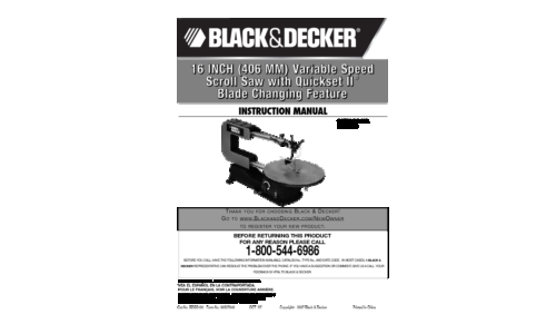 Black and Decker BDSS100 User Manual