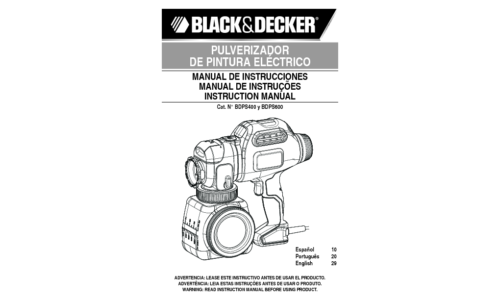 Black and Decker BDPS600 User Manual