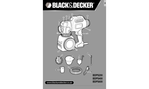 Black and Decker BDPS600 Technical Data