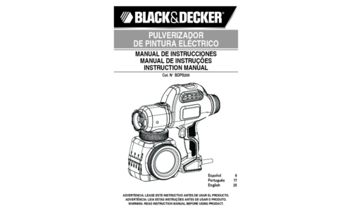 Black and Decker BDPS200 User Manual