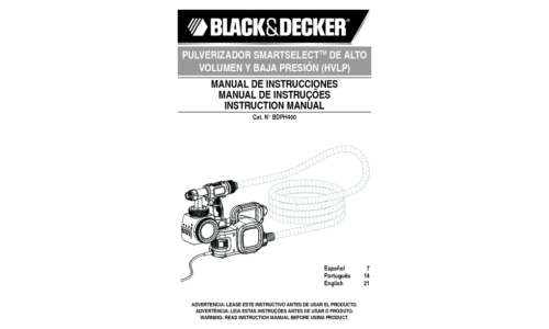 Black and Decker BDPH400 User Manual