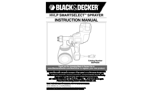 Black and Decker BDPH200 User Manual