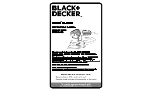 Black and Decker BDEMS600 User Manual