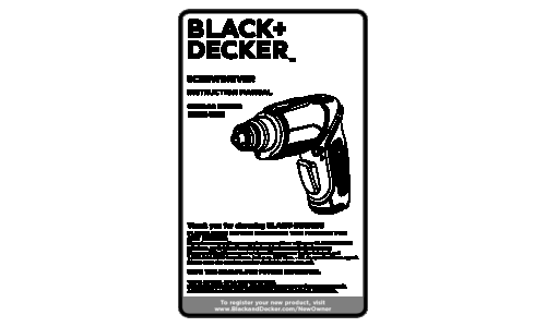 Black and Decker BDCS40BI User Manual