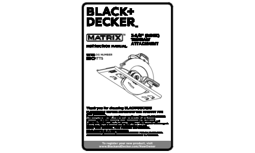 Black and Decker BDCMTTS User Manual