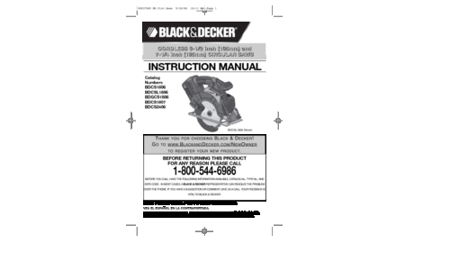 Black and Decker 90537965 User Manual