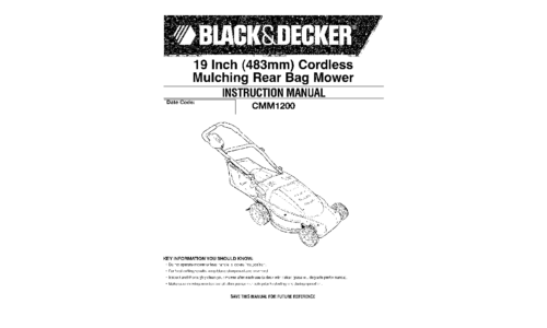 Black and Decker 90531291 User Manual