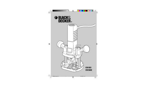 Black and Decker 8000 User Manual