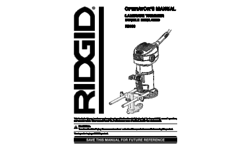 RIDGID Trimmer R2400 User Manual