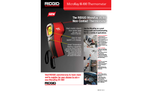 RIDGID Thermometer IR-100 User Manual