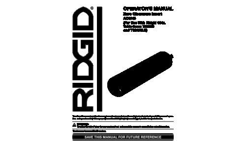 RIDGID TS2400LS User Manual