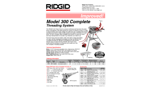 RIDGID Sewing Machine 300 User Manual