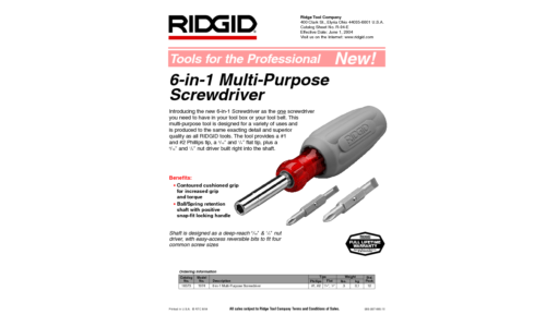 RIDGID Screwdriver User Manual