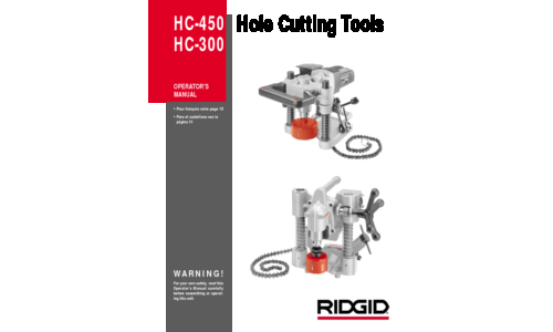 RIDGID Saw Hc-300 User Manual