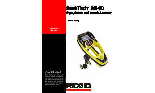 RIDGID SR-60 User Manual