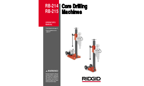 RIDGID RB-215 user manual