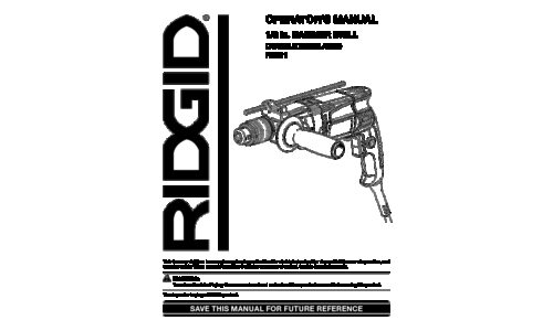 RIDGID R5011 User Manual