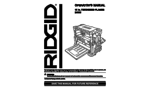 RIDGID R4330 User Manual