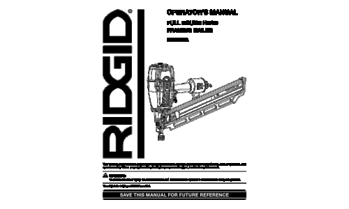 RIDGID R350RHA User Manual